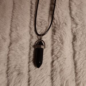 Gem black  necklace